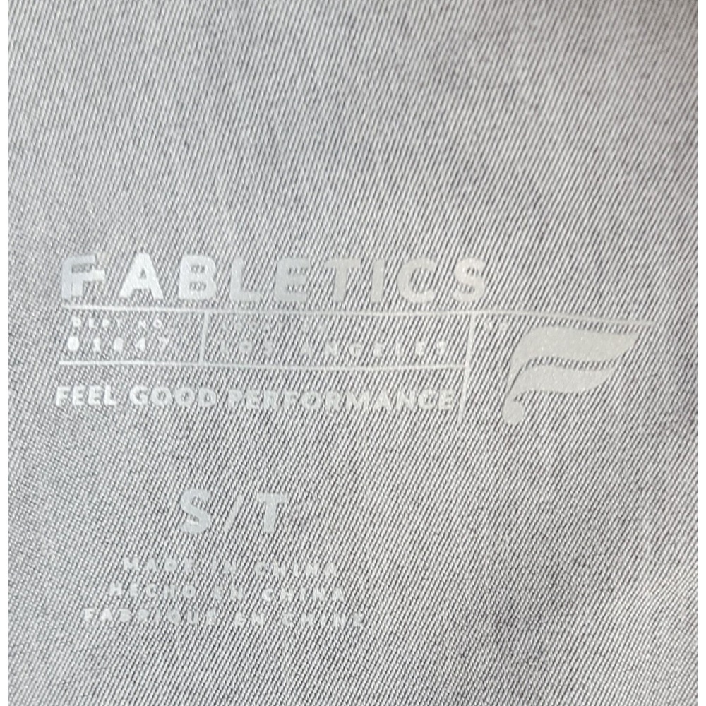 Fabletics Women's Gray Split Hem Scrub Drawstring… - image 7